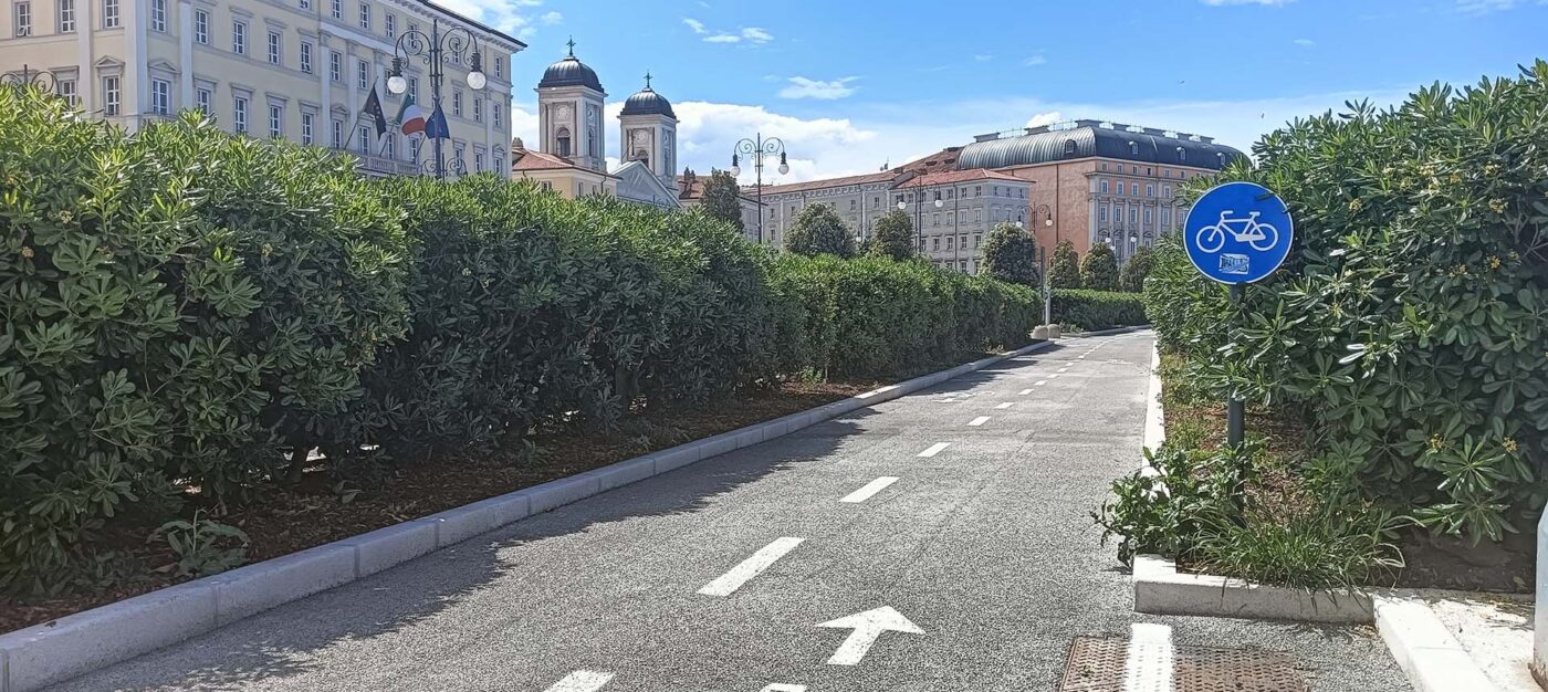 Ciclabile urbana drenante a Trieste: sicura e sostenibile