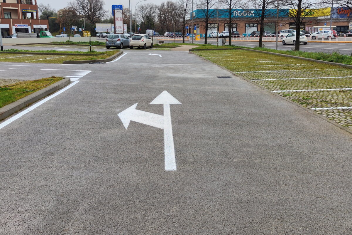 Parcheggio drenante riqualificato Viterbo